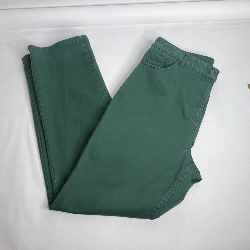 Appleseed's Women's Green Wide‎ Leg Casual Comfort Pants Size 12